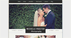 Desktop Screenshot of michellejproctorphotography.com